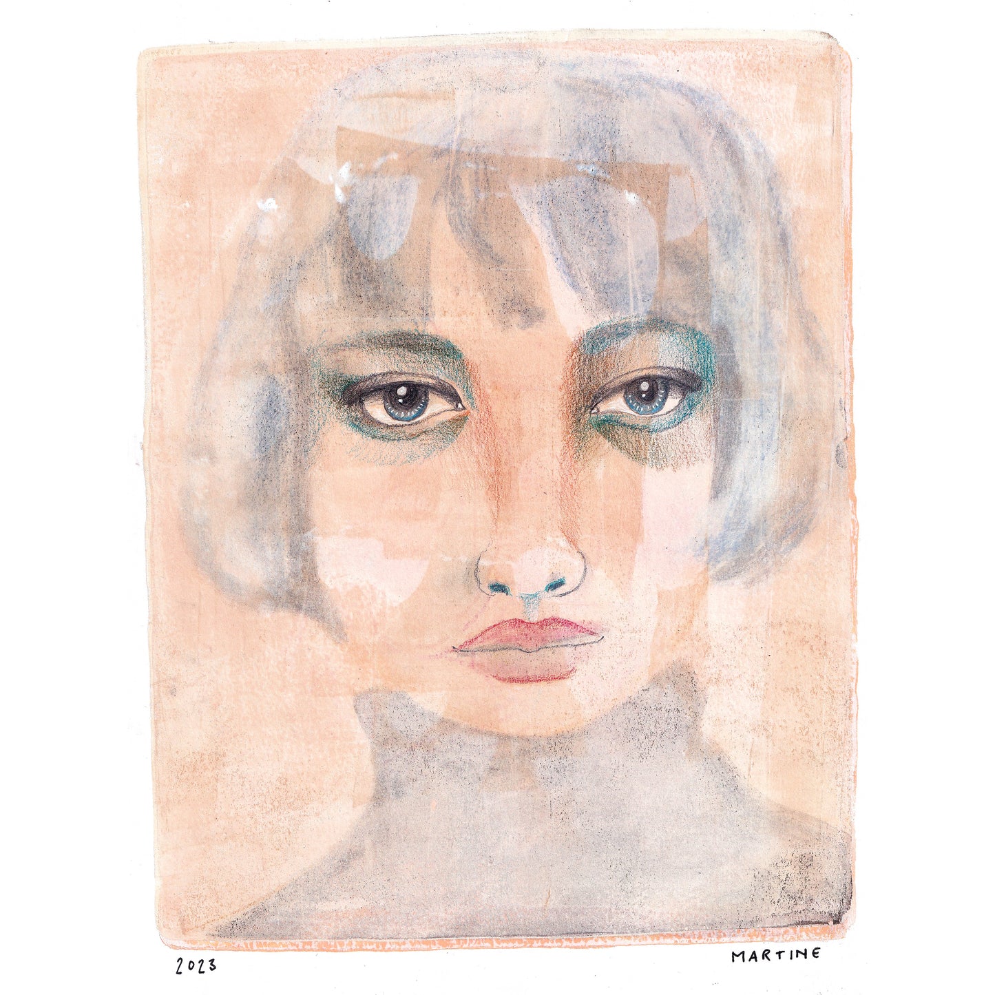 Portrait, original artwork A4
