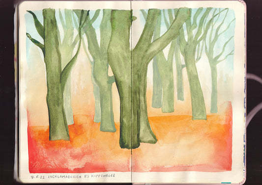 August 9th 2022: sketchbook pages