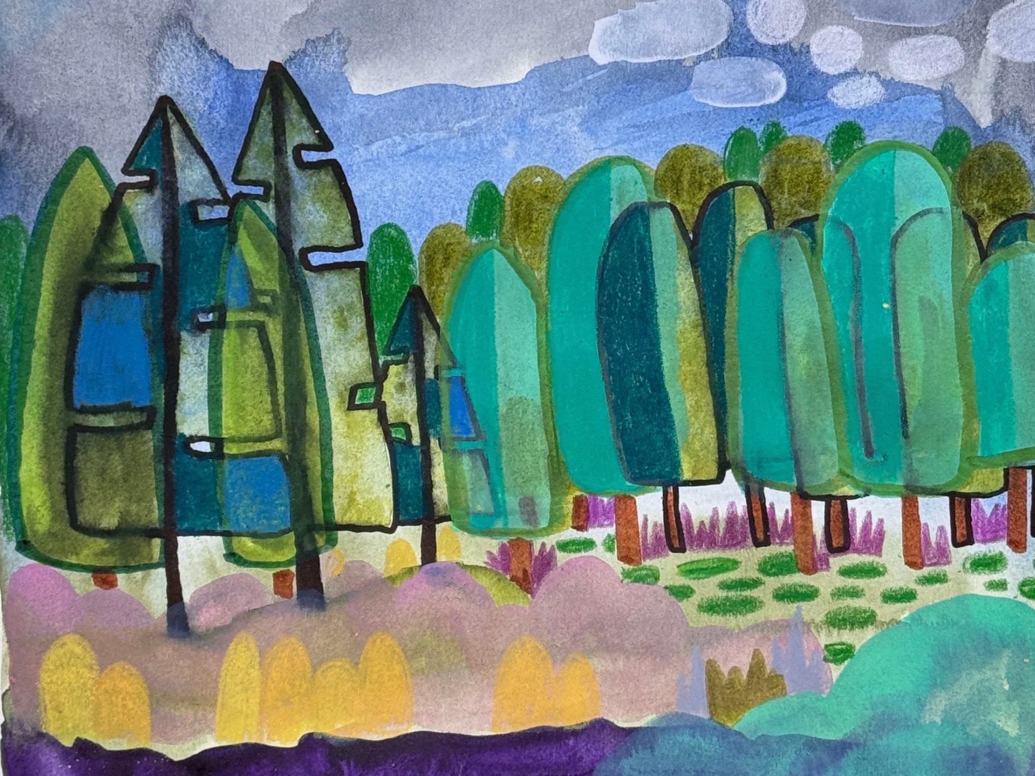 Schetsboekpagina van vandaag