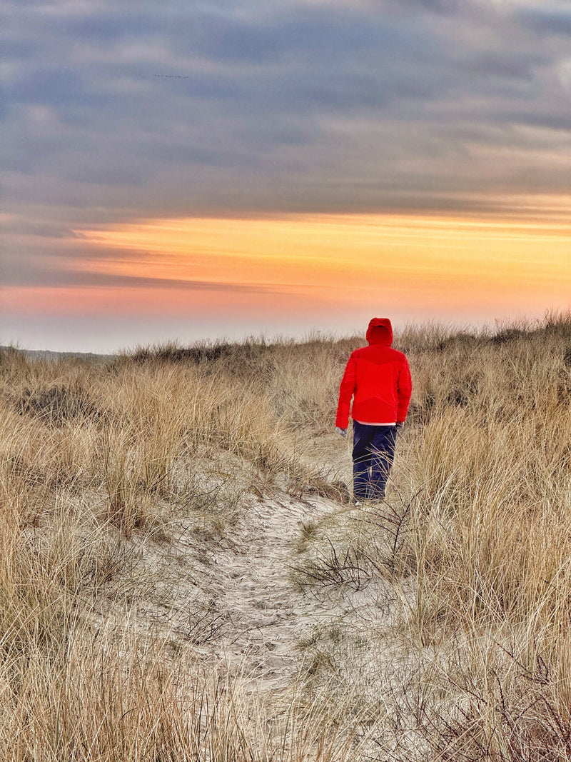 Zondagochtend wandelen op het strand van Vlieland komt neer op 7500 stappen en nul ande…