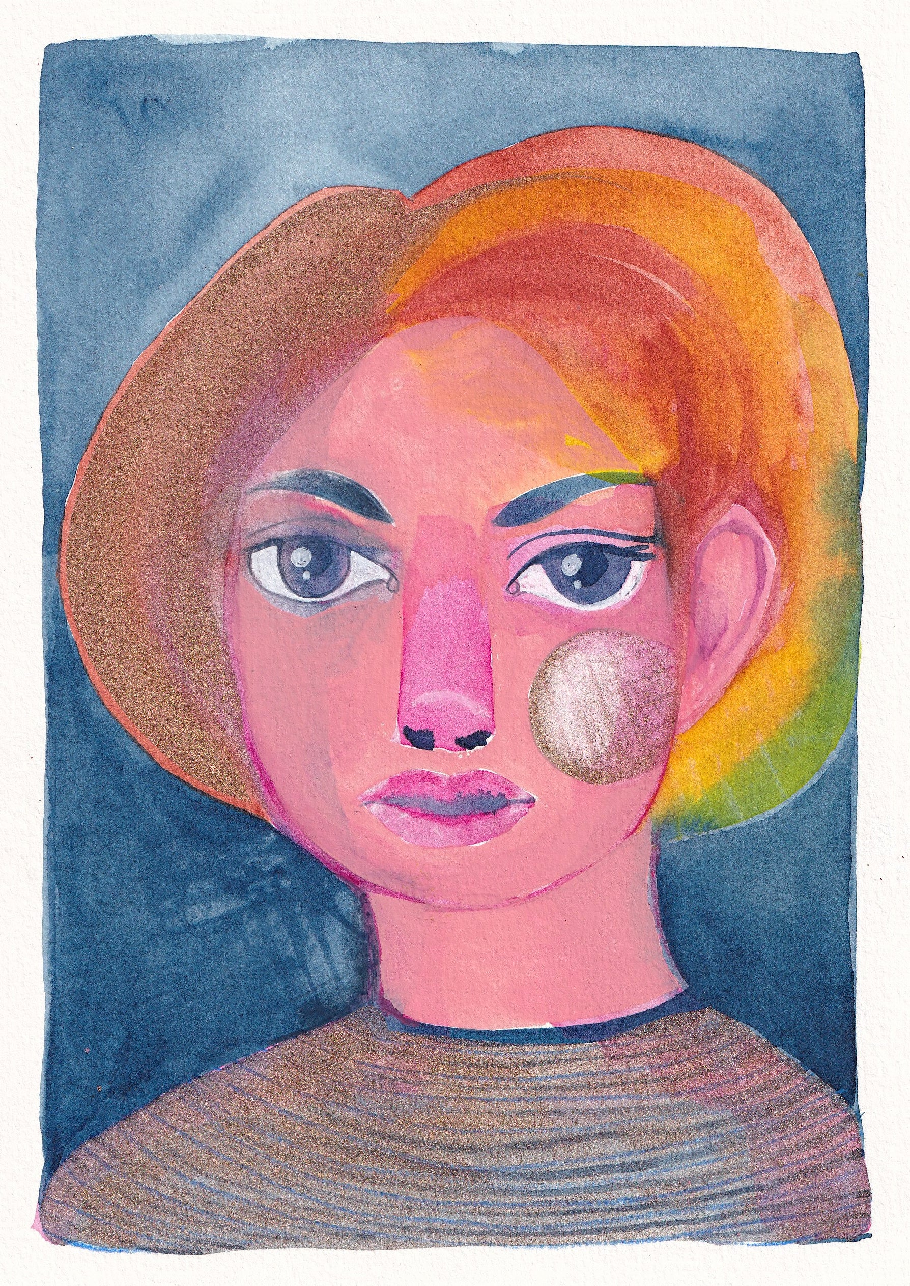 Portrait #067 - original artwork A5