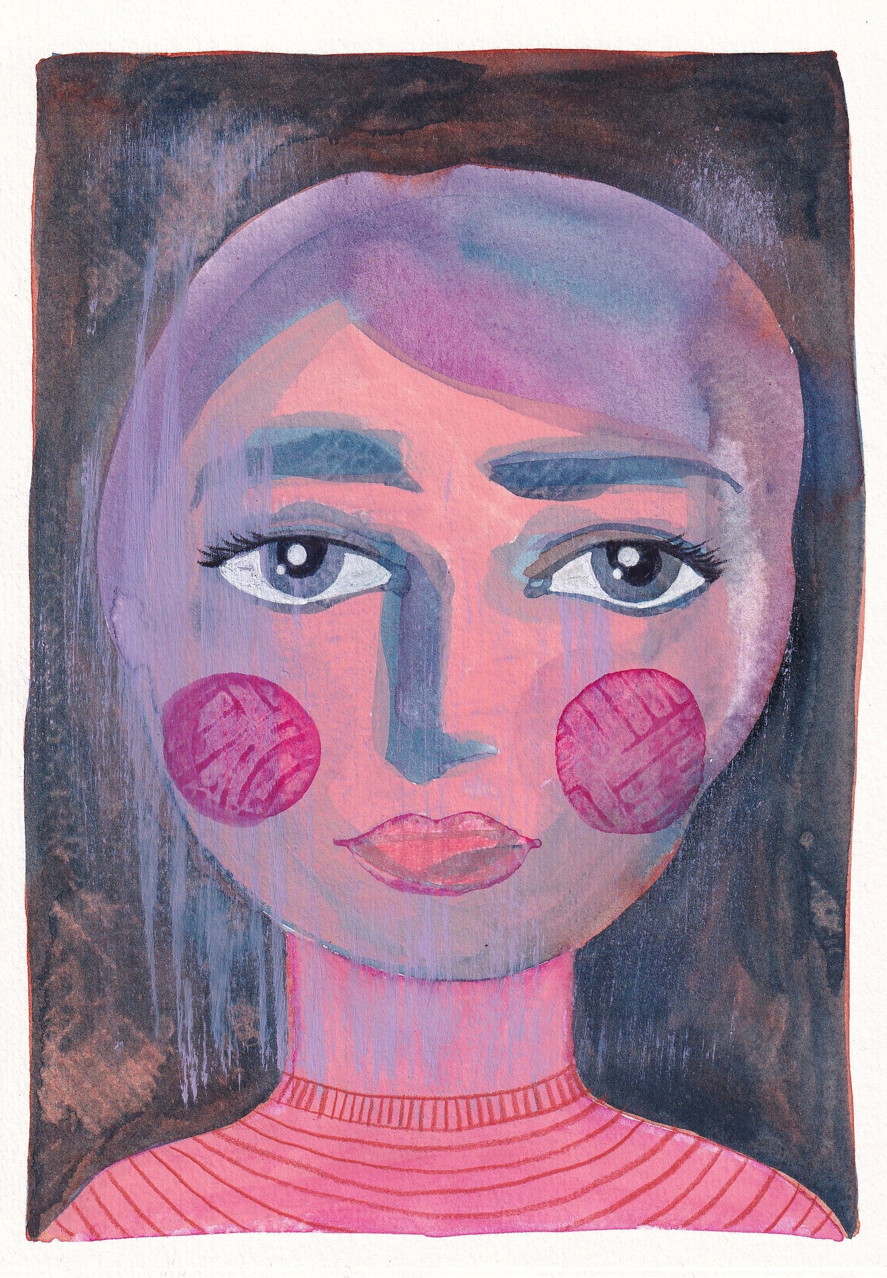 Portrait #068 - original artwork A5