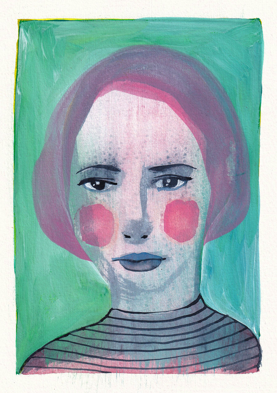 Portrait #072 - original artwork A5