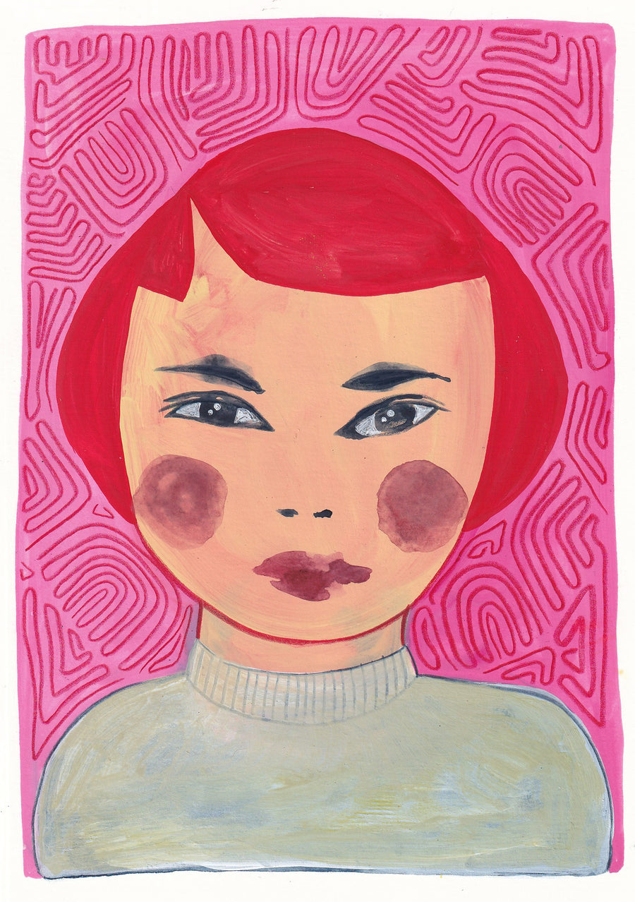 Portrait #075 - original artwork A5