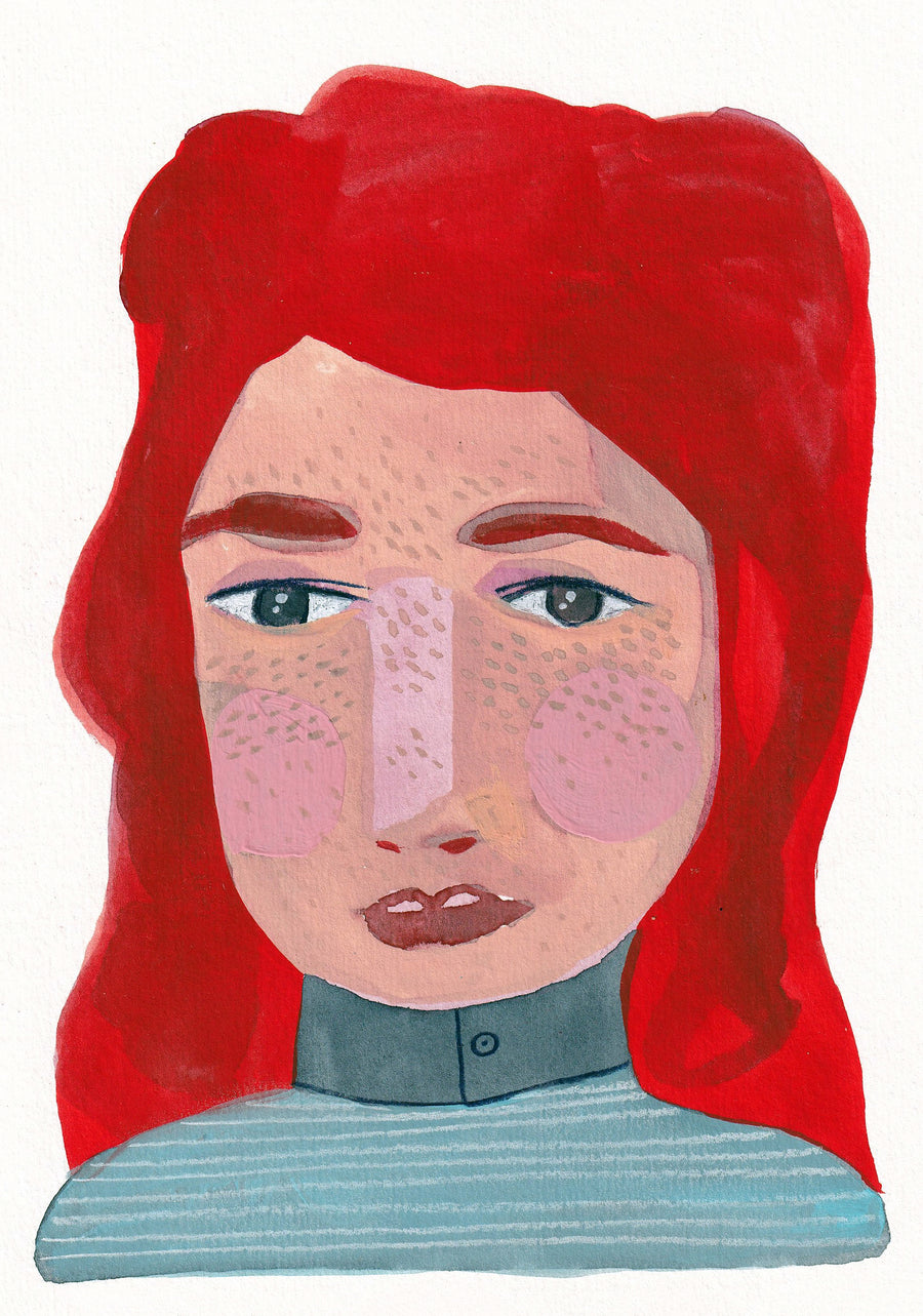 Portrait #076 - original artwork A5
