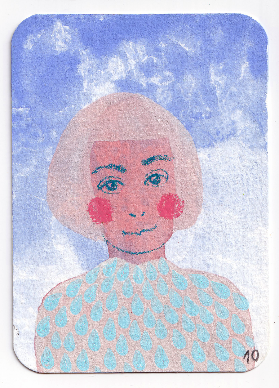 ACEO #007: Big Sister 003 - original trading card