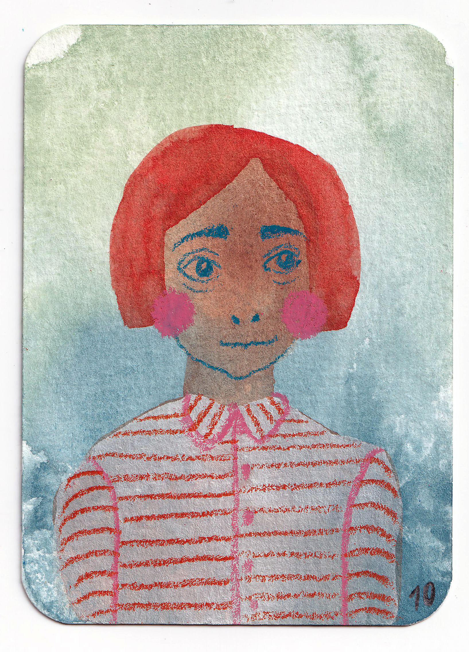 ACEO #008: Big Sister 004 - original trading card