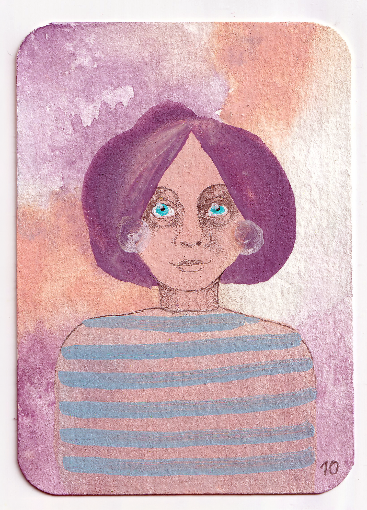 ACEO #009: Big Sister 005 - original trading card