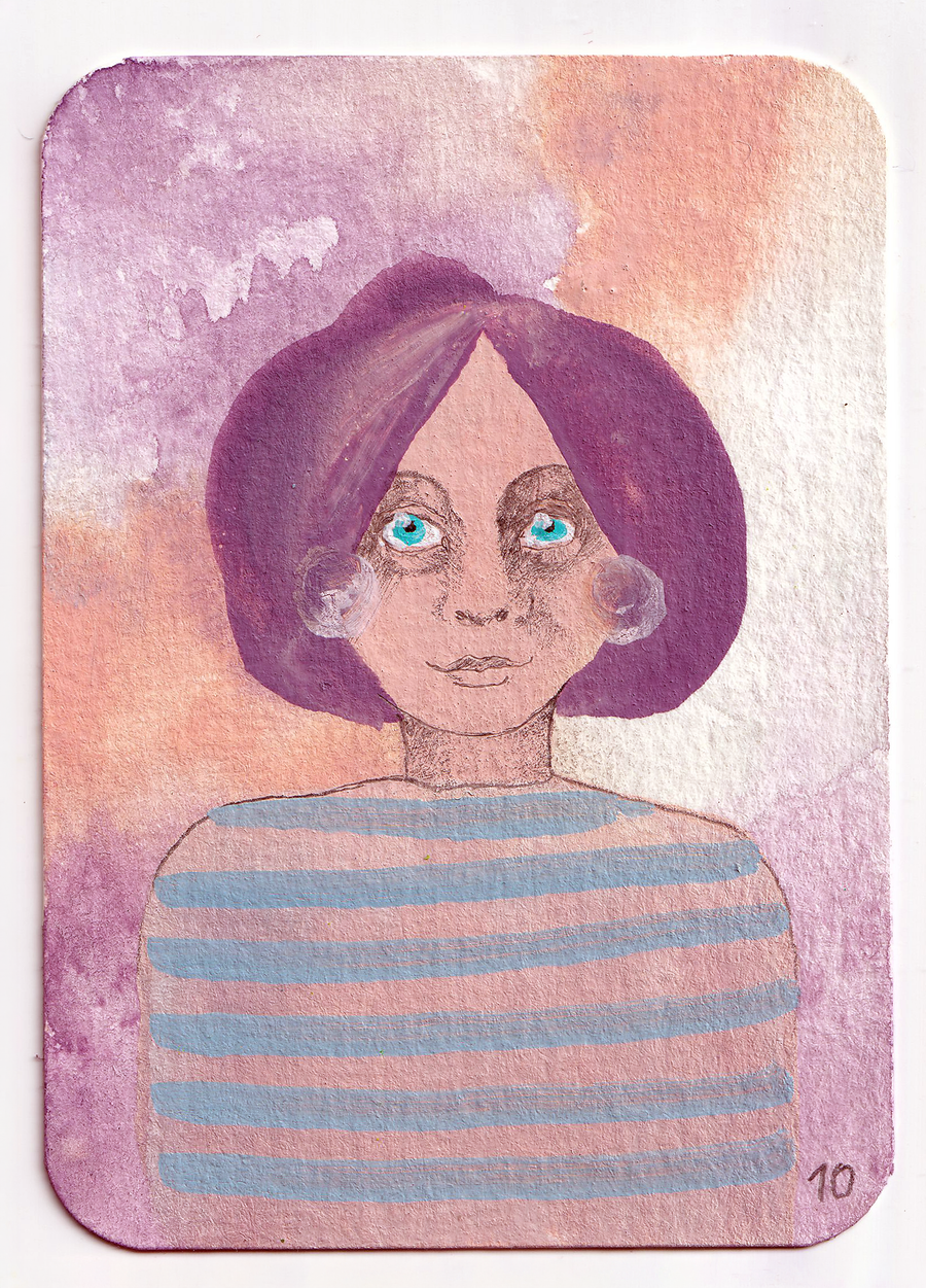 ACEO #009: Big Sister 005 - original trading card