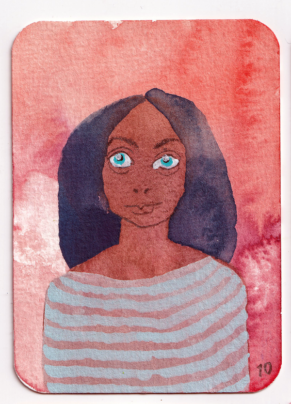 ACEO #010: Big Sister 006 - original trading card