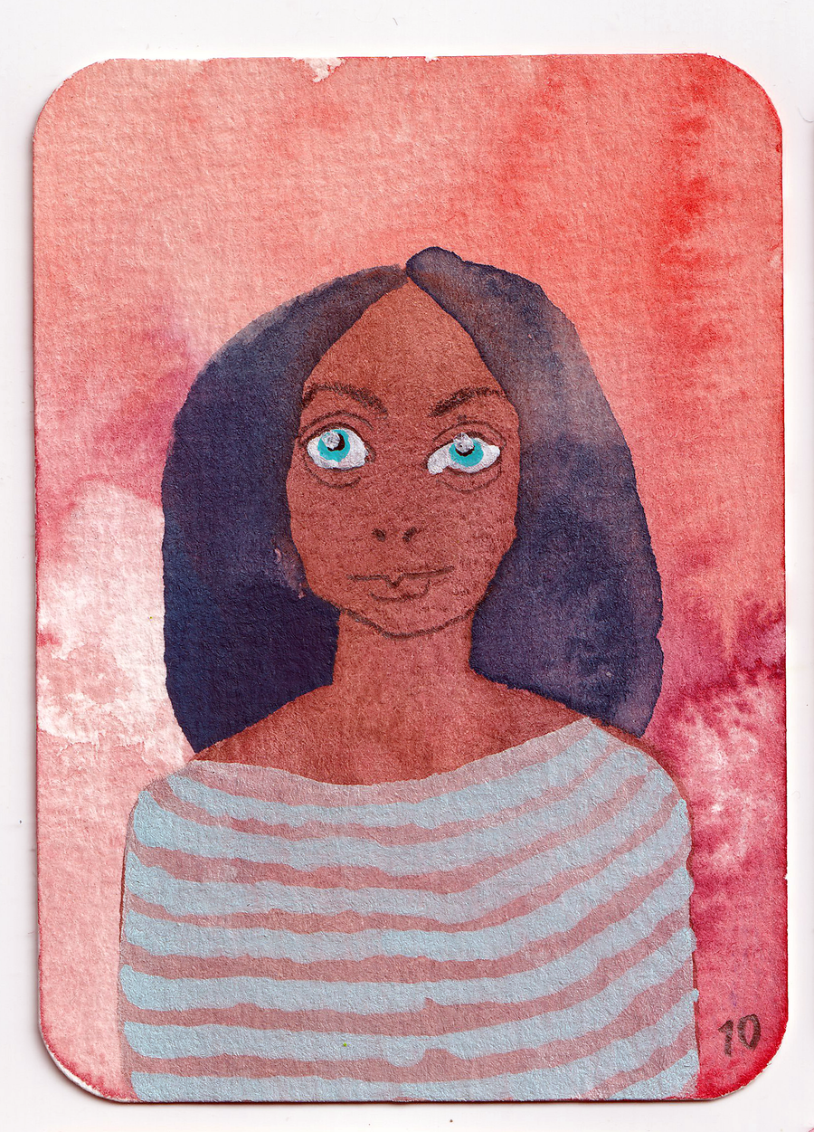 ACEO #010: Big Sister 006 - original trading card