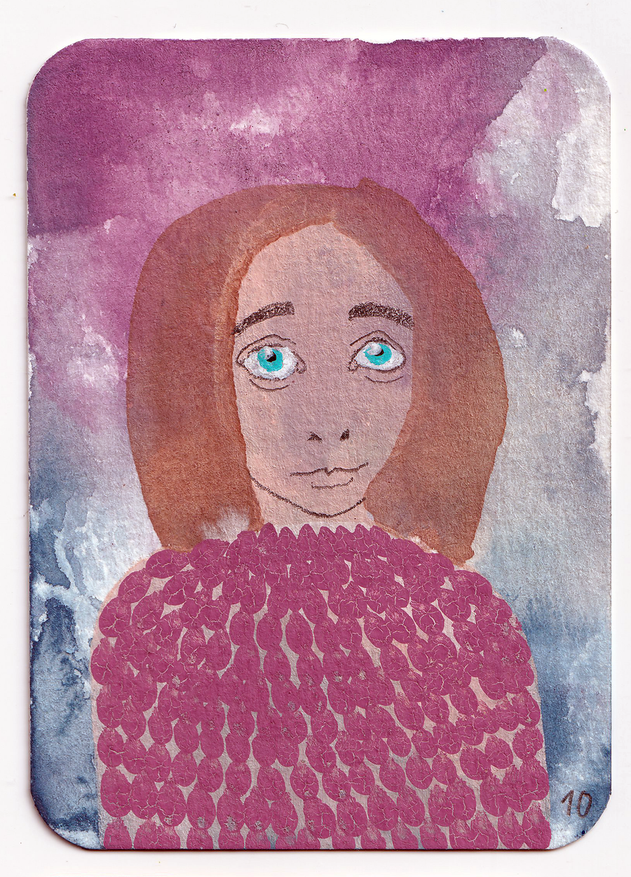 ACEO #011: Big Sister 007 - original trading card