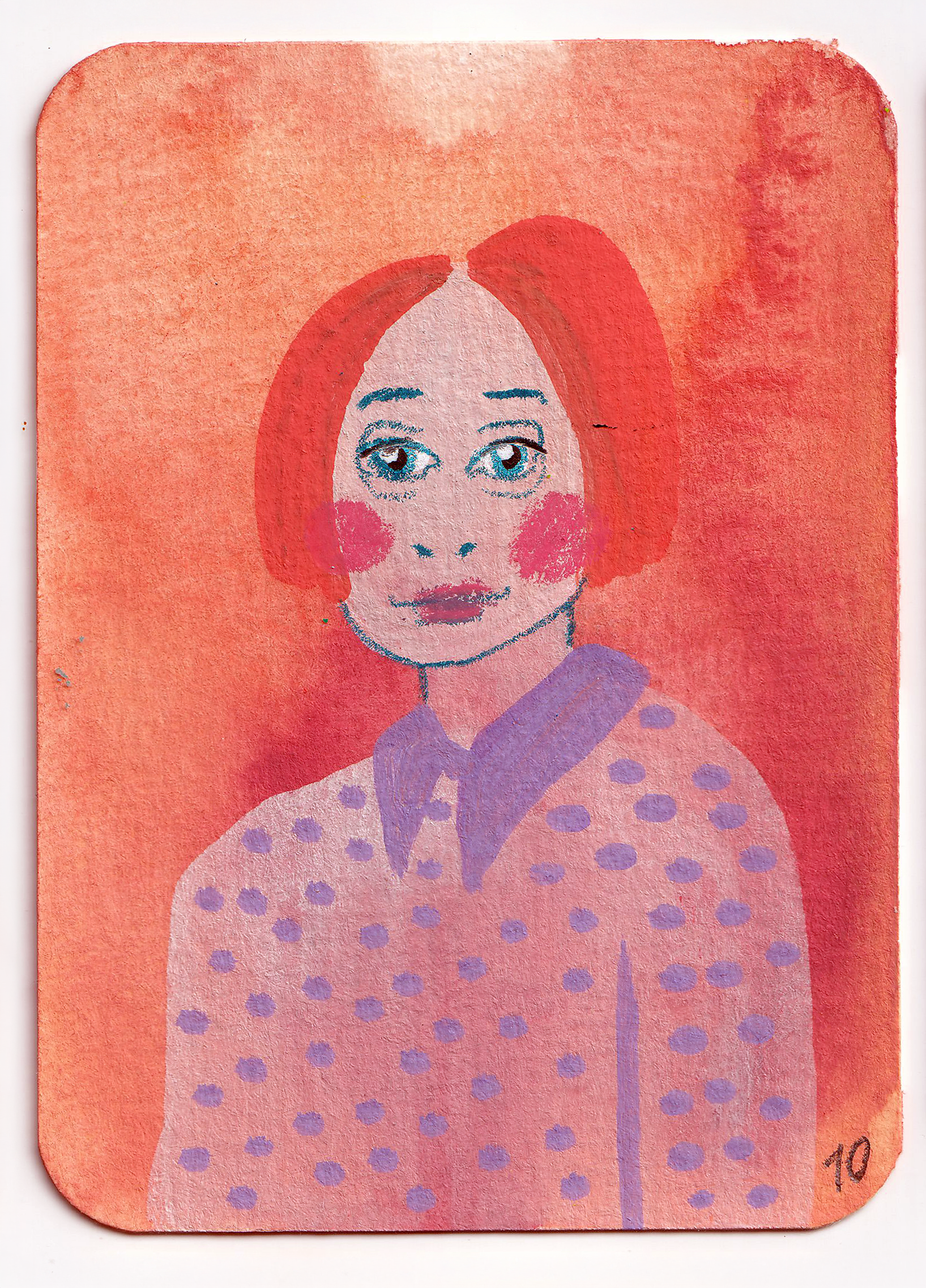 ACEO #013: Big Sister 009 - original trading card
