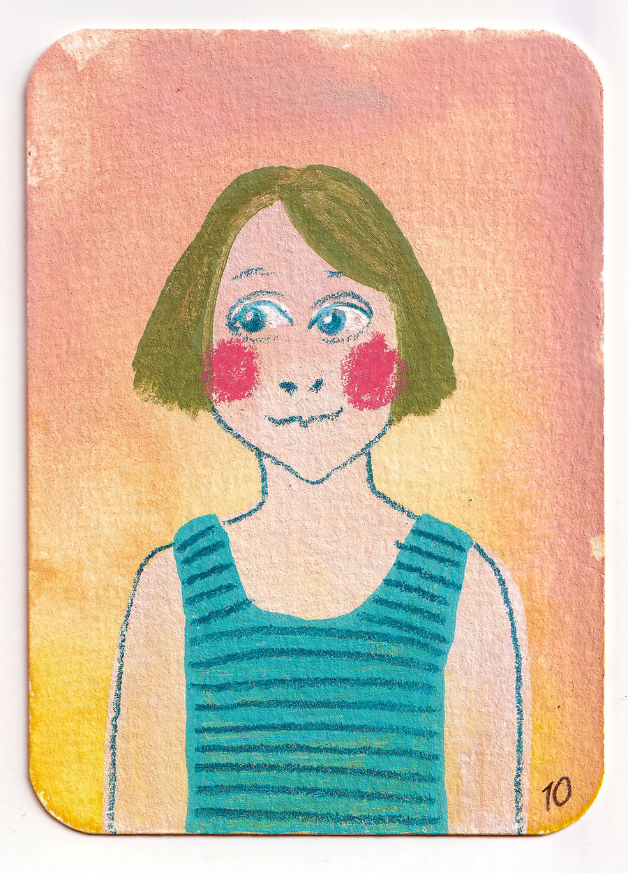 ACEO #015: Big Sister 011 - original trading card