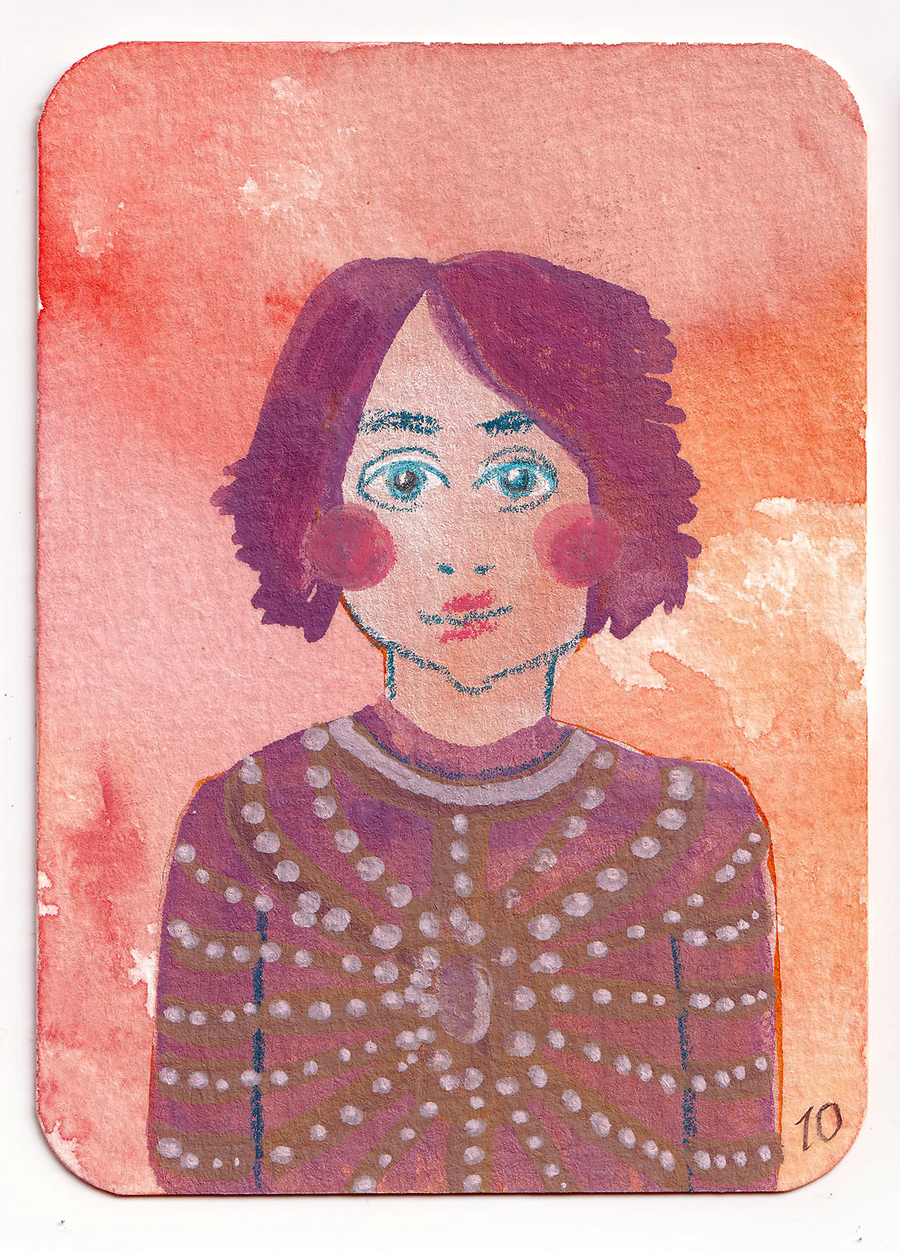 ACEO #016: Big Sister 012 - original trading card