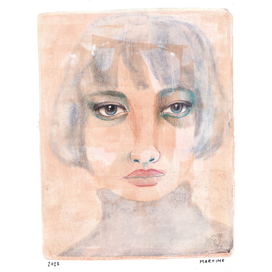 Portrait, original artwork A4