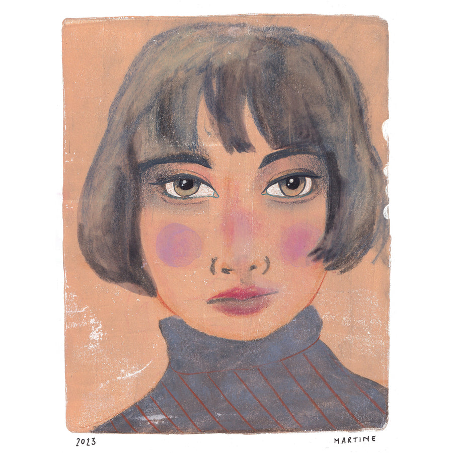 Portrait, original artwork A4