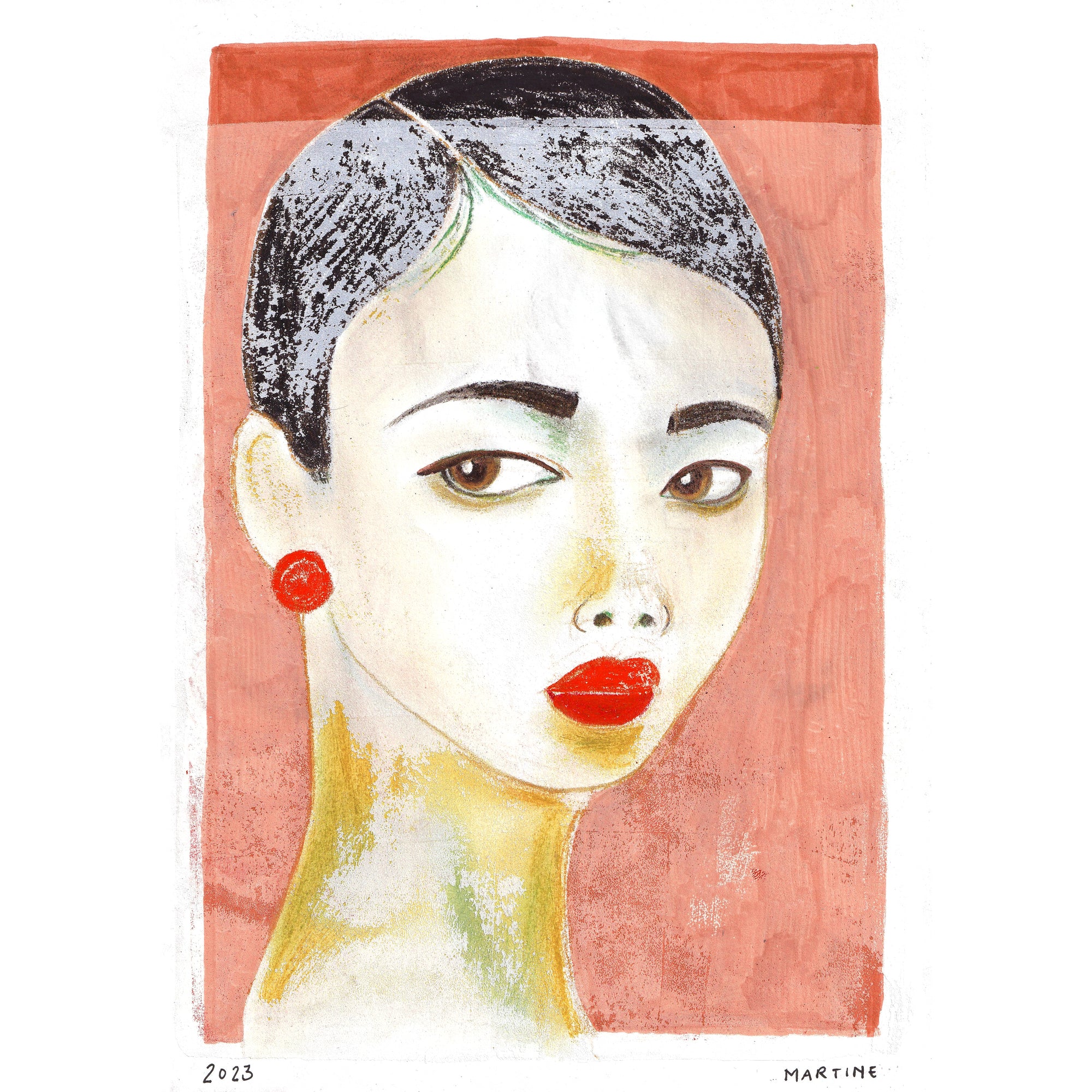 Portrait, original artwork A4