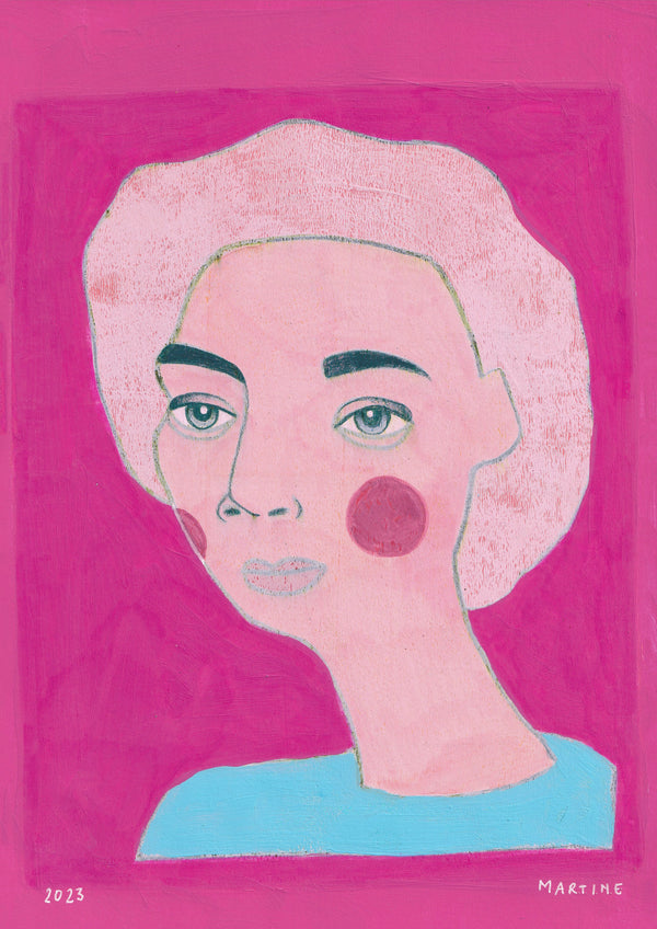 Portrait, original artwork A4