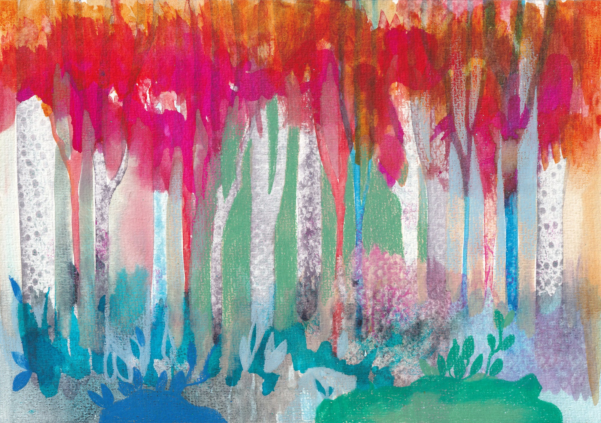 Jaargetijden - original artwork A5