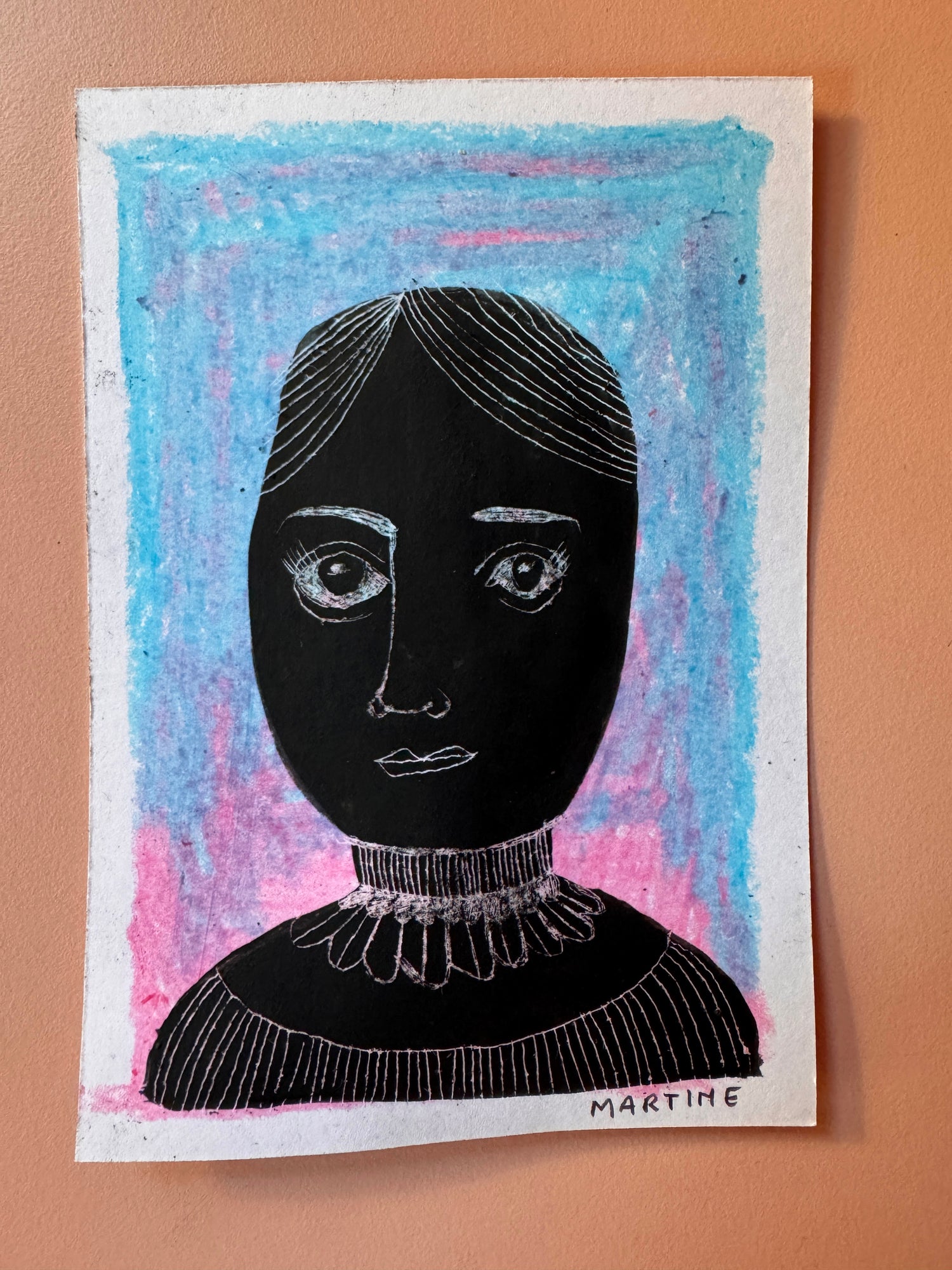 Tuscheporträt - Originalkunstwerk