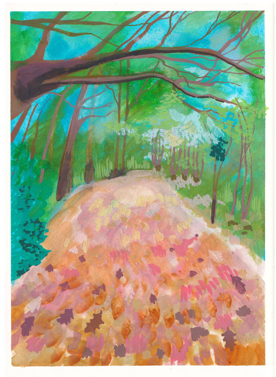 The woods near the Kiekenberg - Paintcember #004