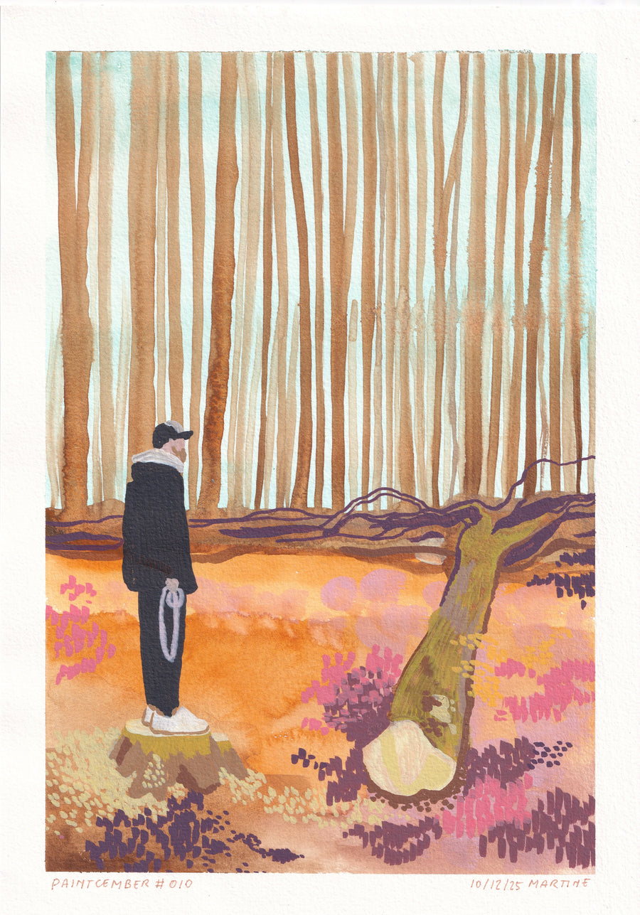 Arjen in het Amsterdamse Bos - Paintcember #010