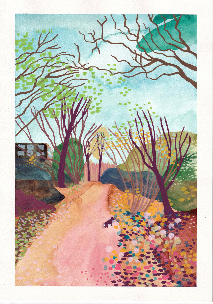 Pad in het Beatrixpark met Kapitein Muis - Paintcember #012