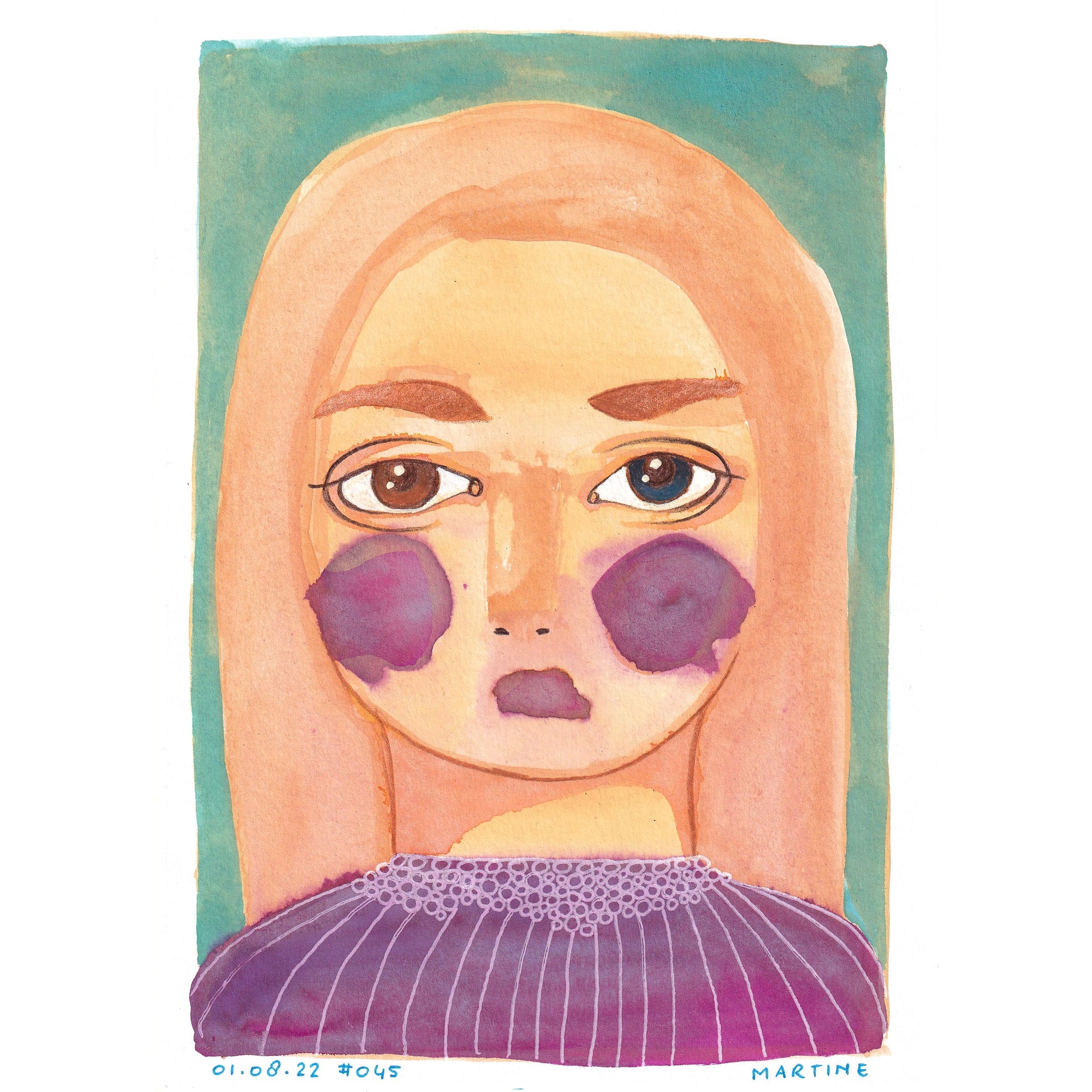 • Portrait #045 - original artwork A5