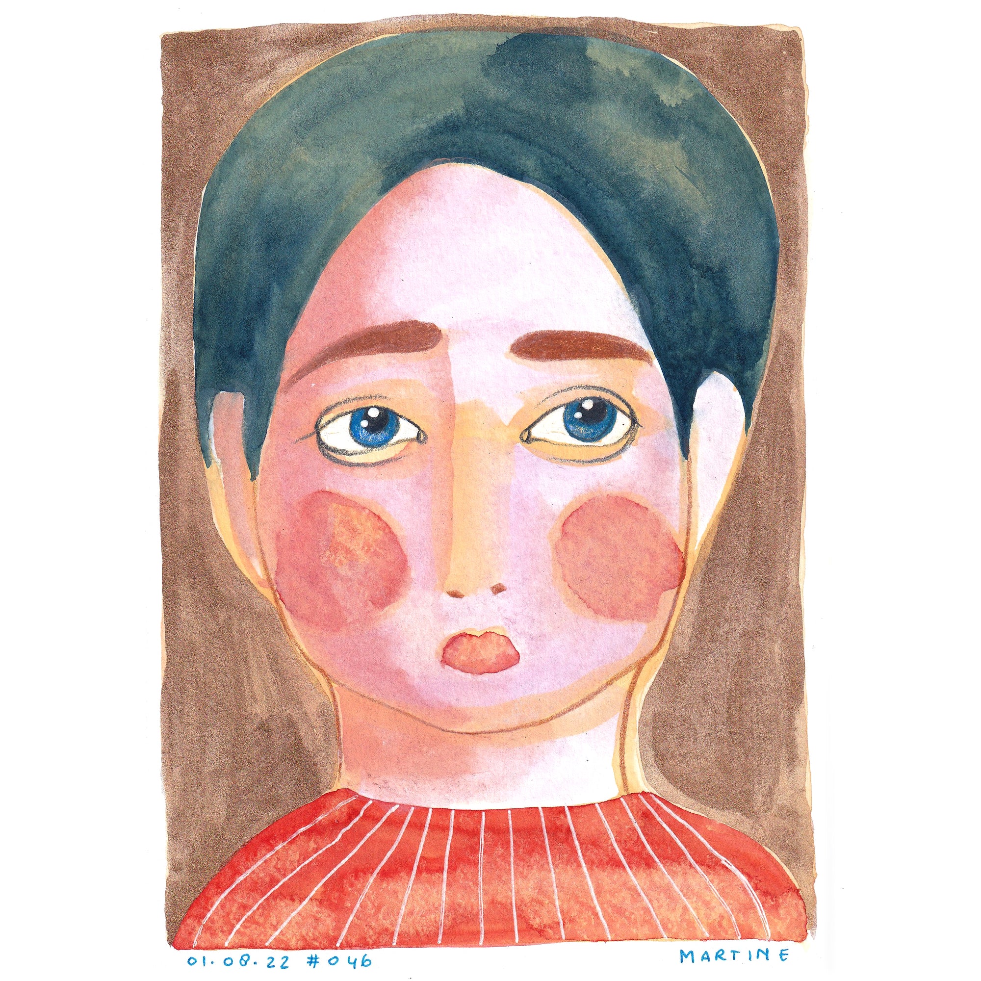 • Portrait #046 - original artwork A5