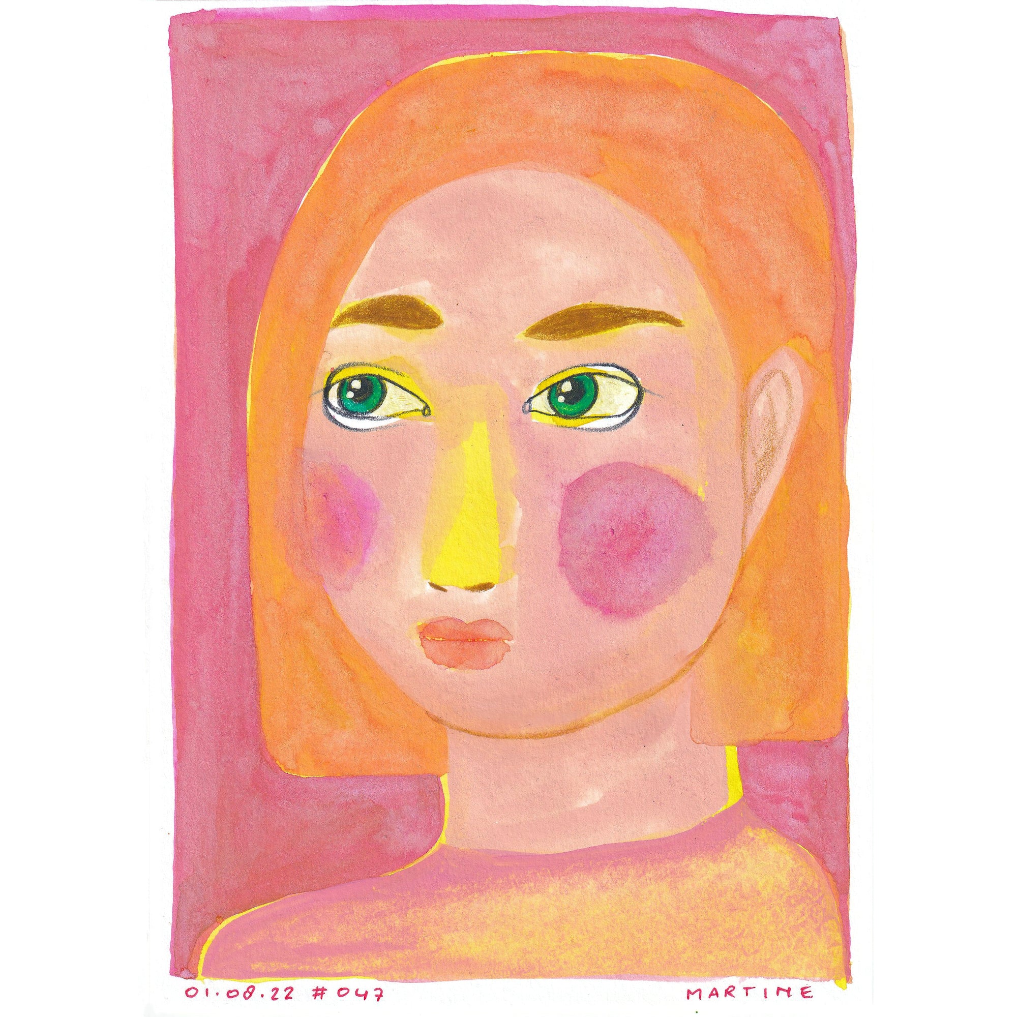 • Portrait #047 - original artwork A5