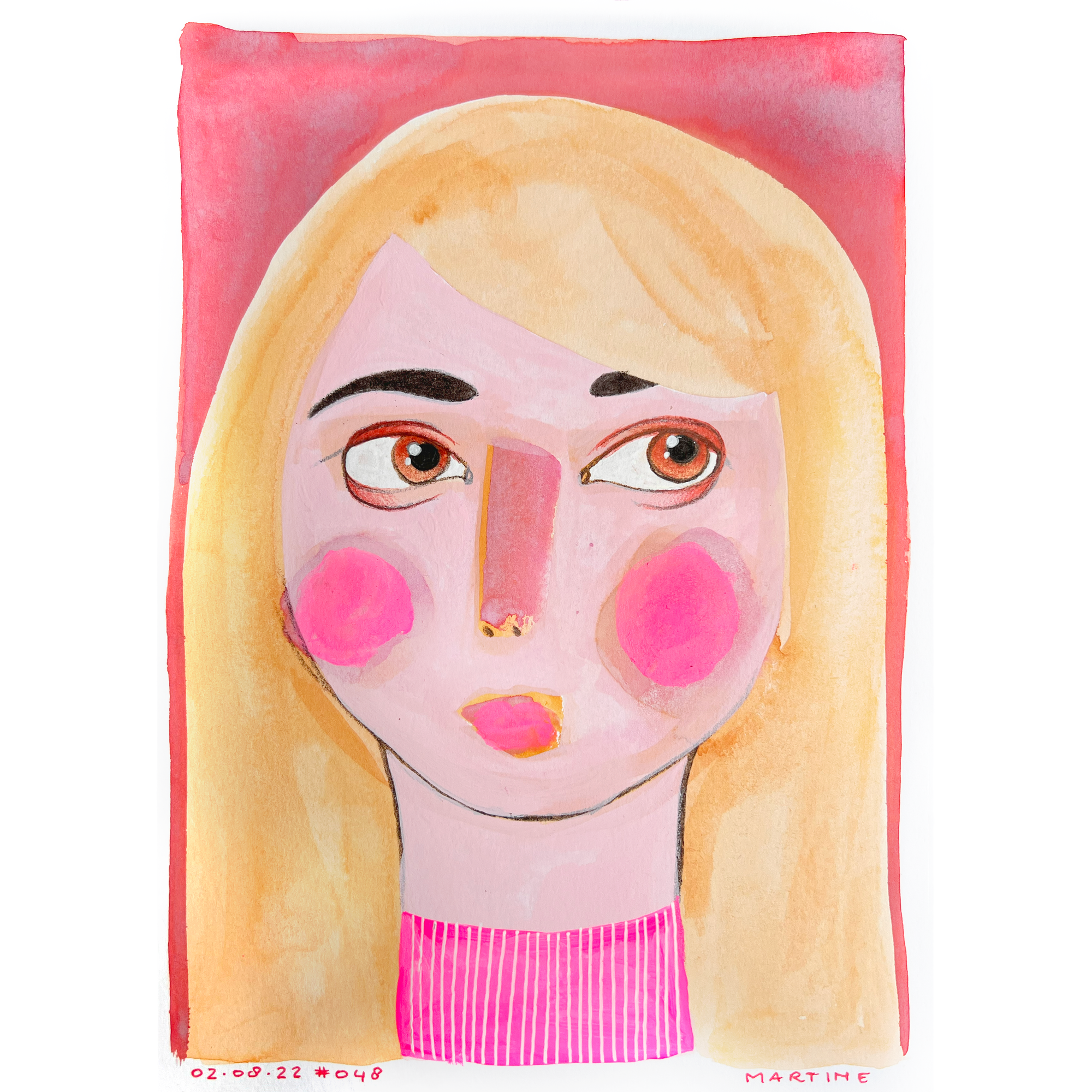 • Portrait #048 - original artwork A5