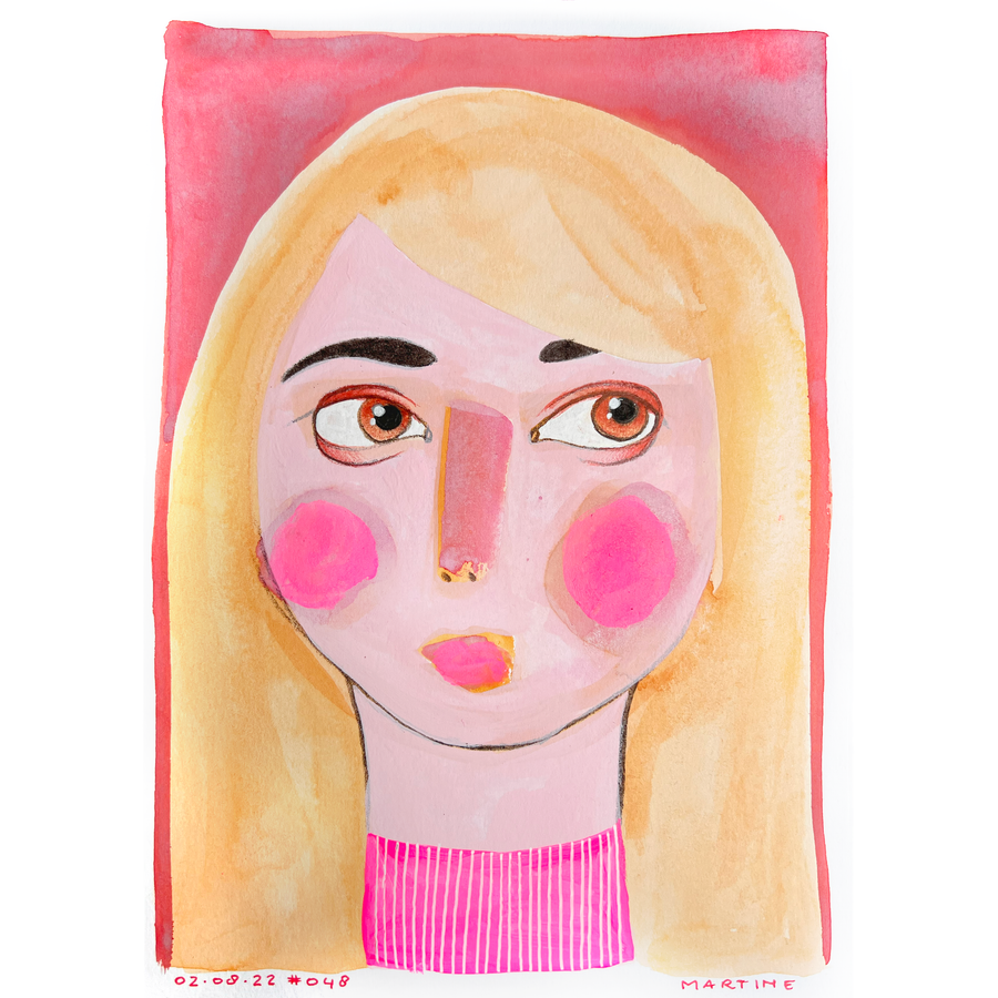 • Portrait #048 - original artwork A5
