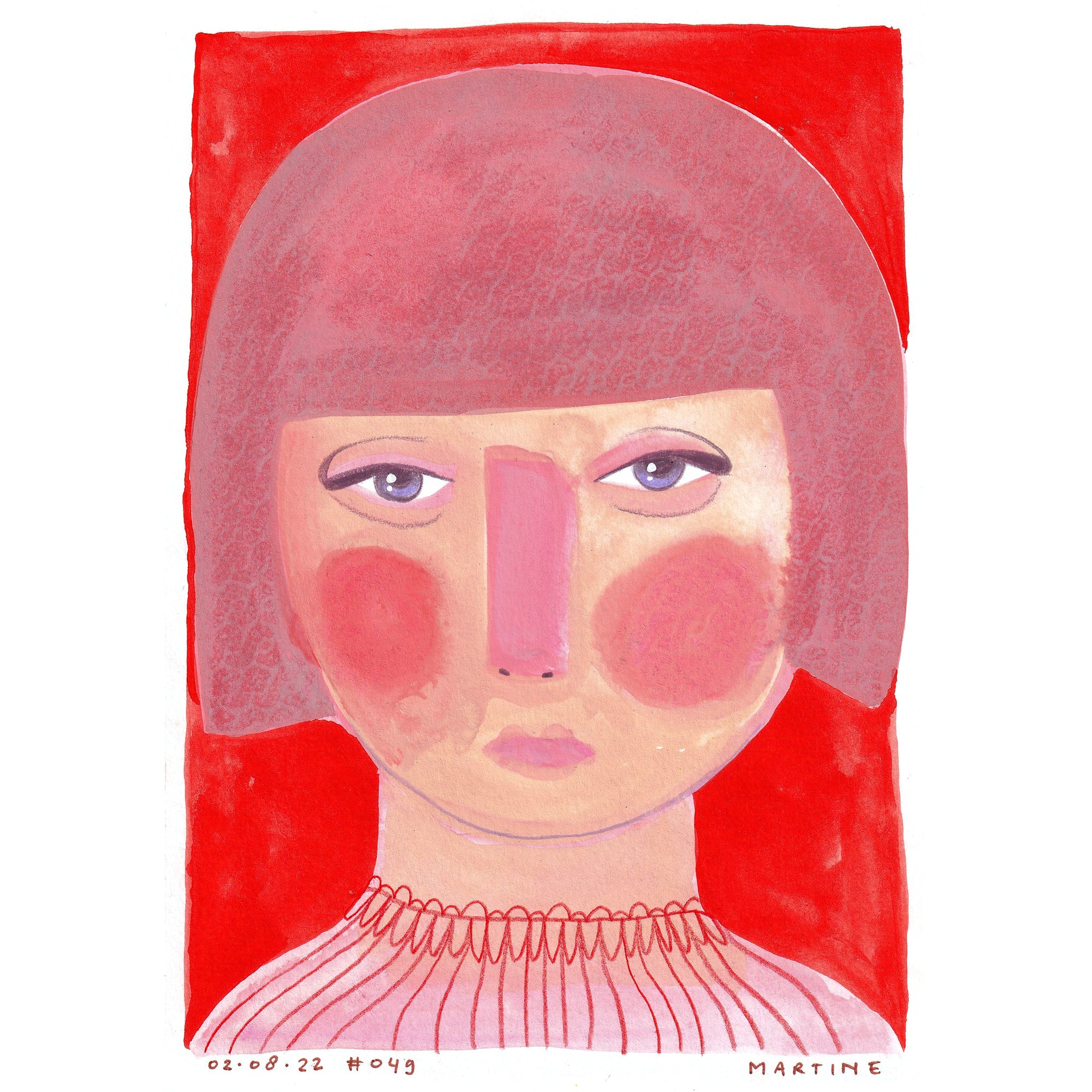 • Portrait #049 - original artwork A5