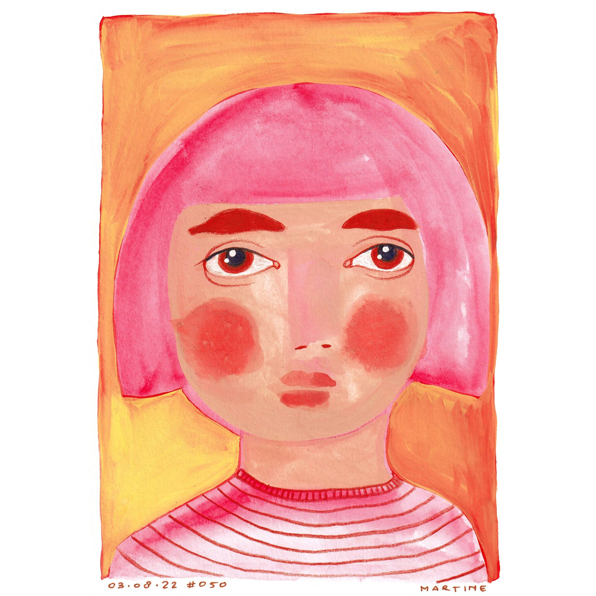 • Portrait #050 - original artwork A5