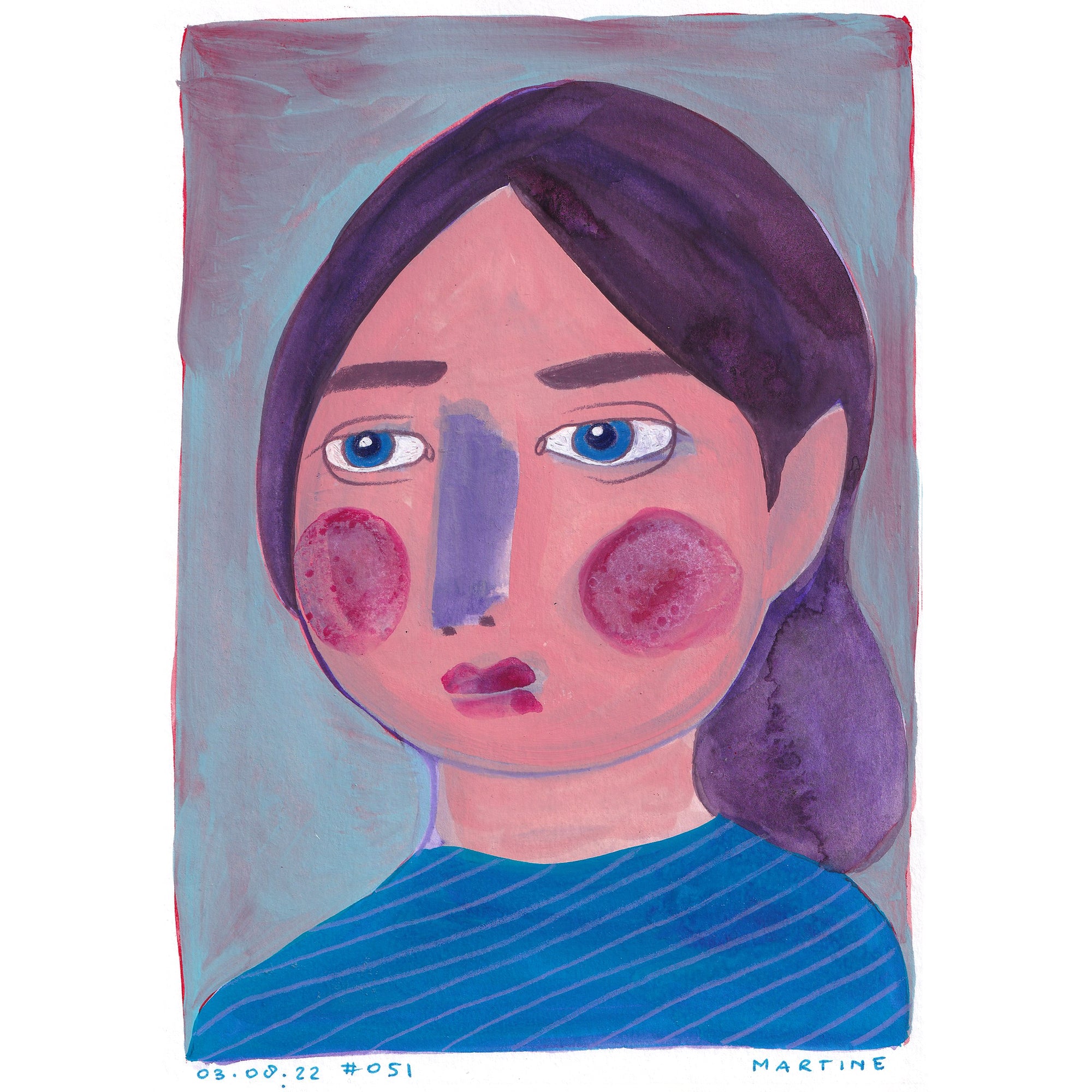 • Portrait #051 - original artwork A5
