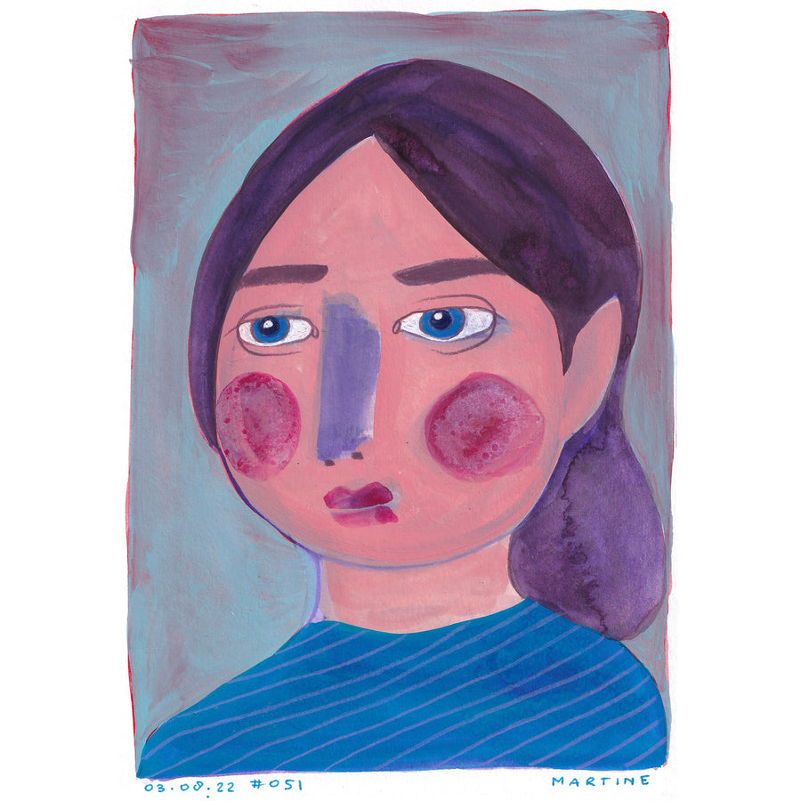• Portrait #051 - original artwork A5