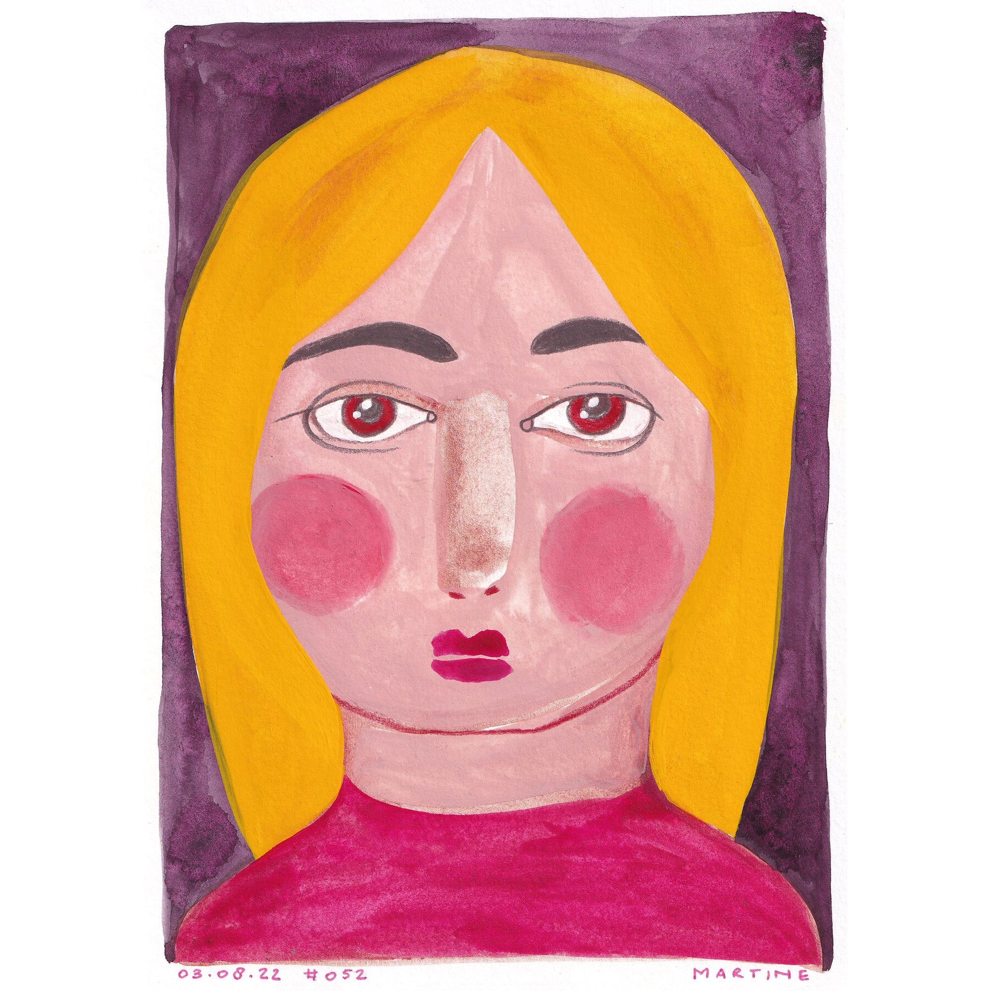 • Portrait #052 - original artwork A5