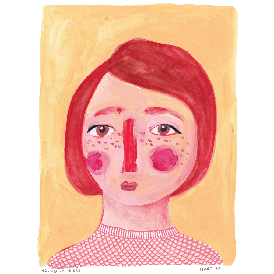 • Portrait #058 - original artwork 22.8 x 30.5 cm