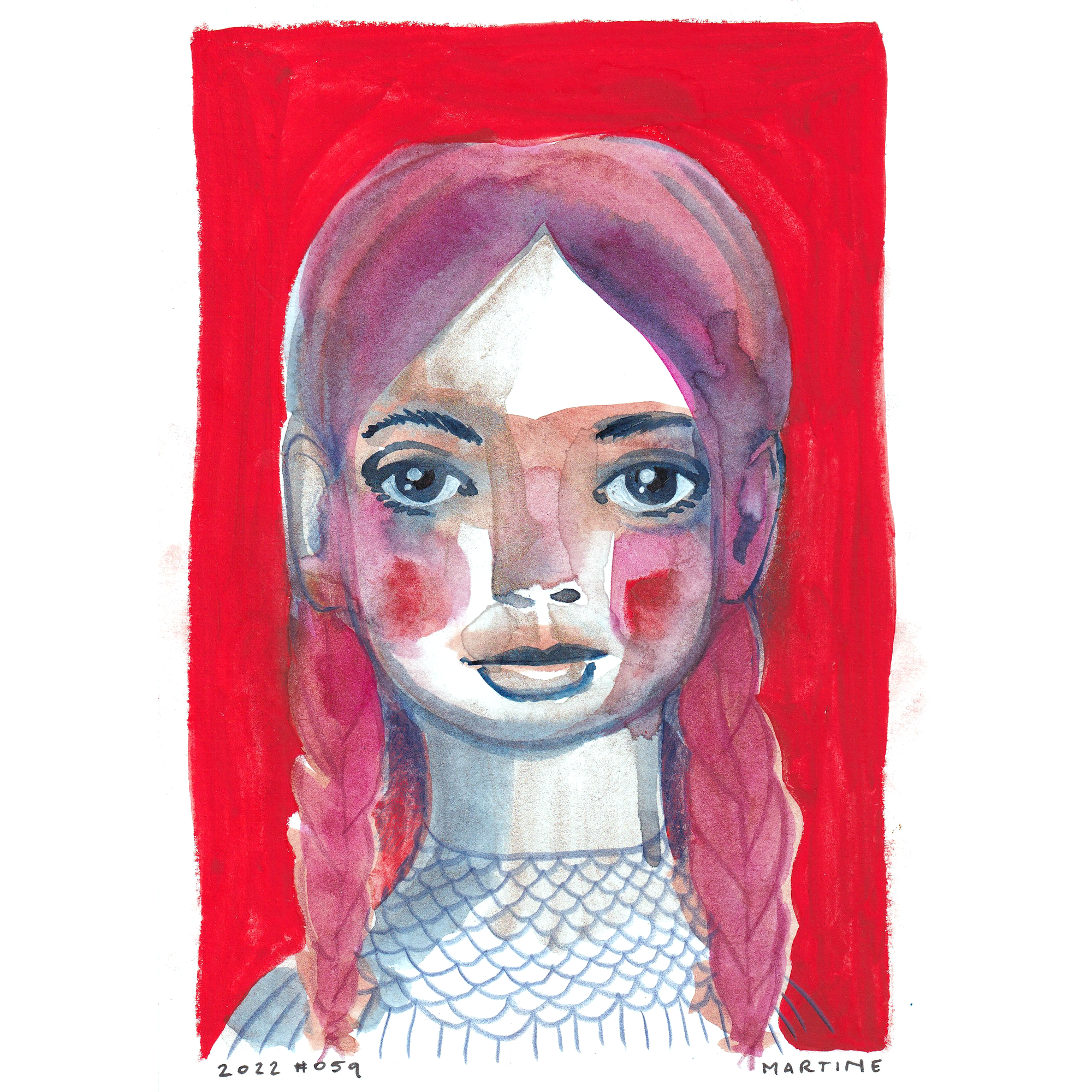 • Portrait #059 - original artwork A5