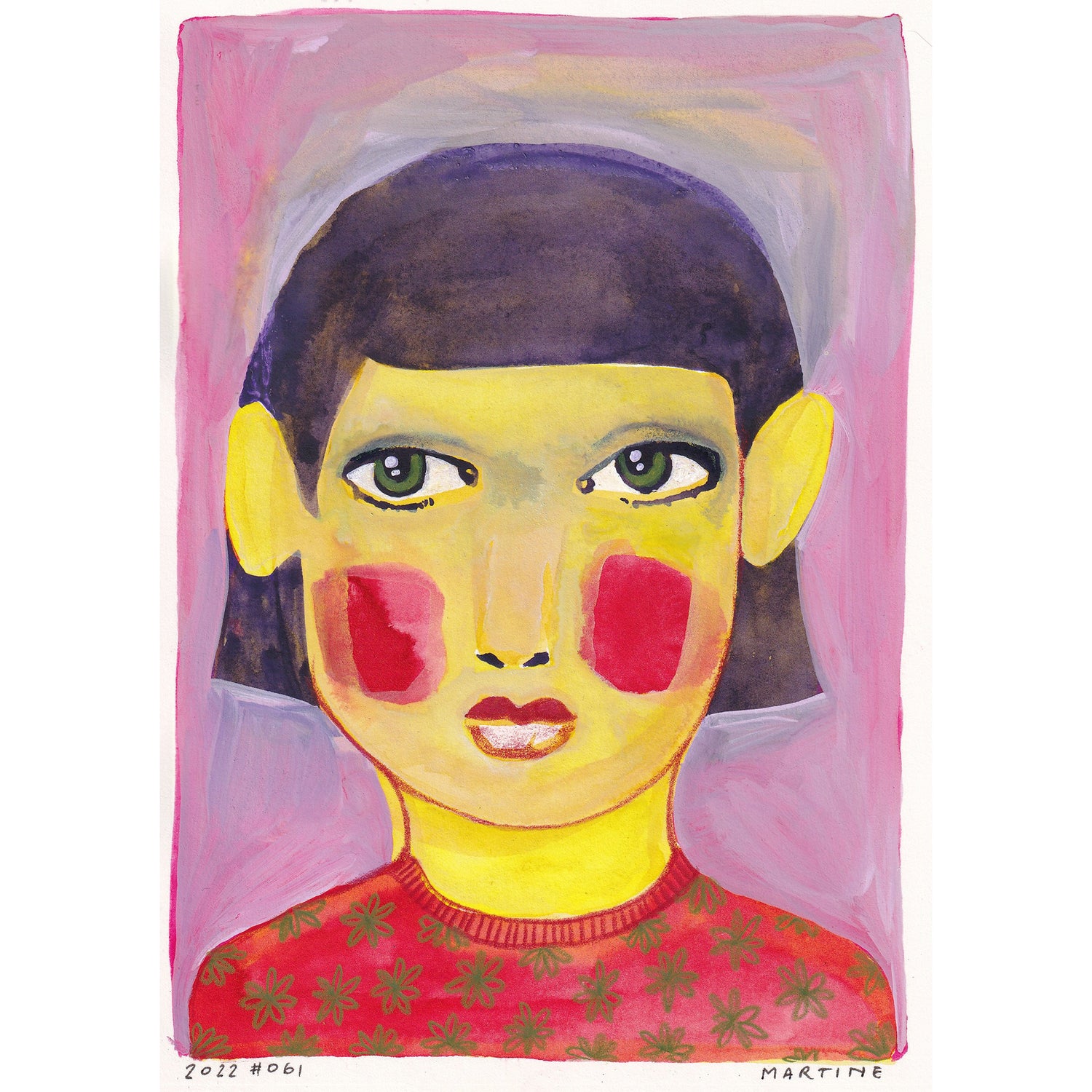 Portrait #061 - original artwork A5
