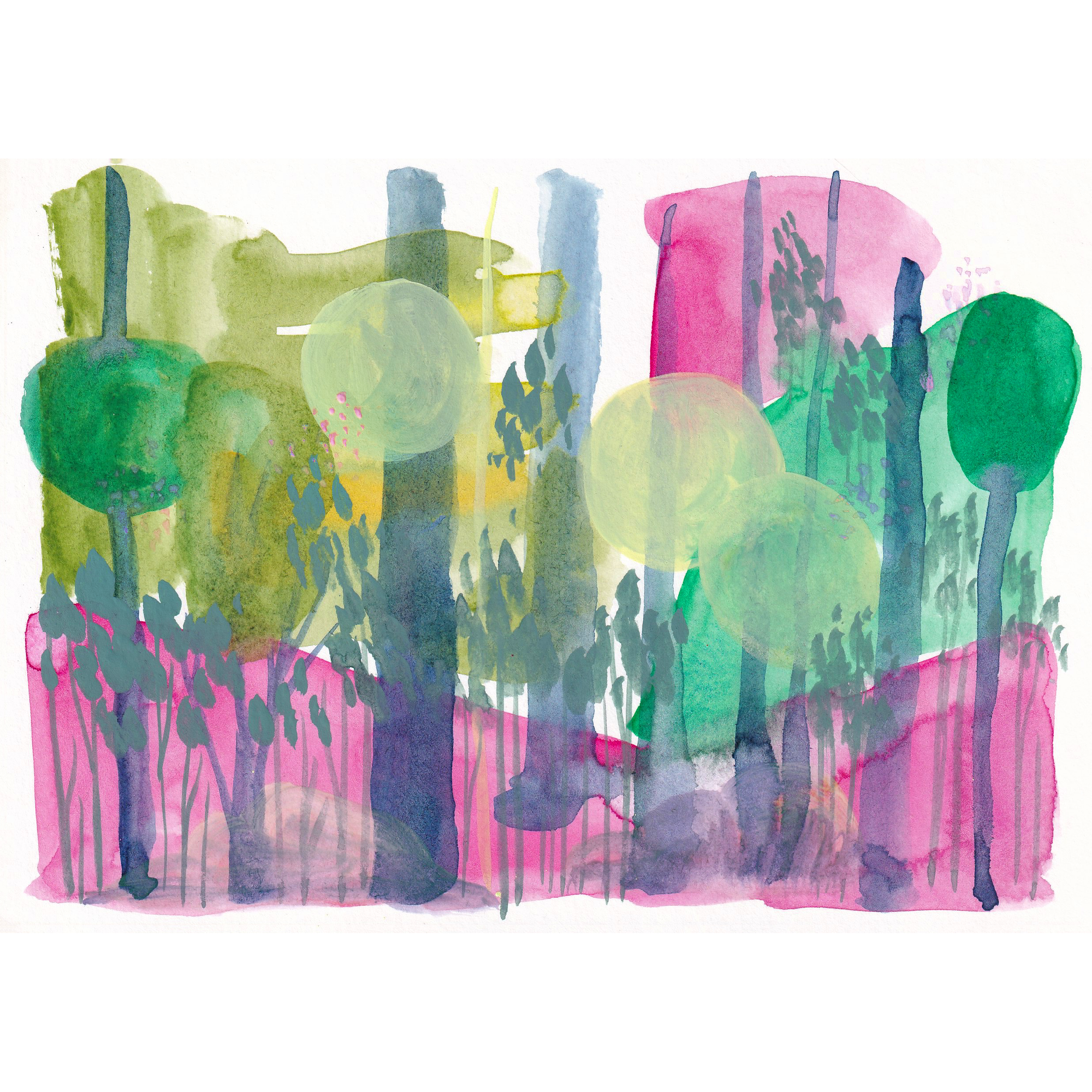 • Odd forrest #001 - original artwork A5