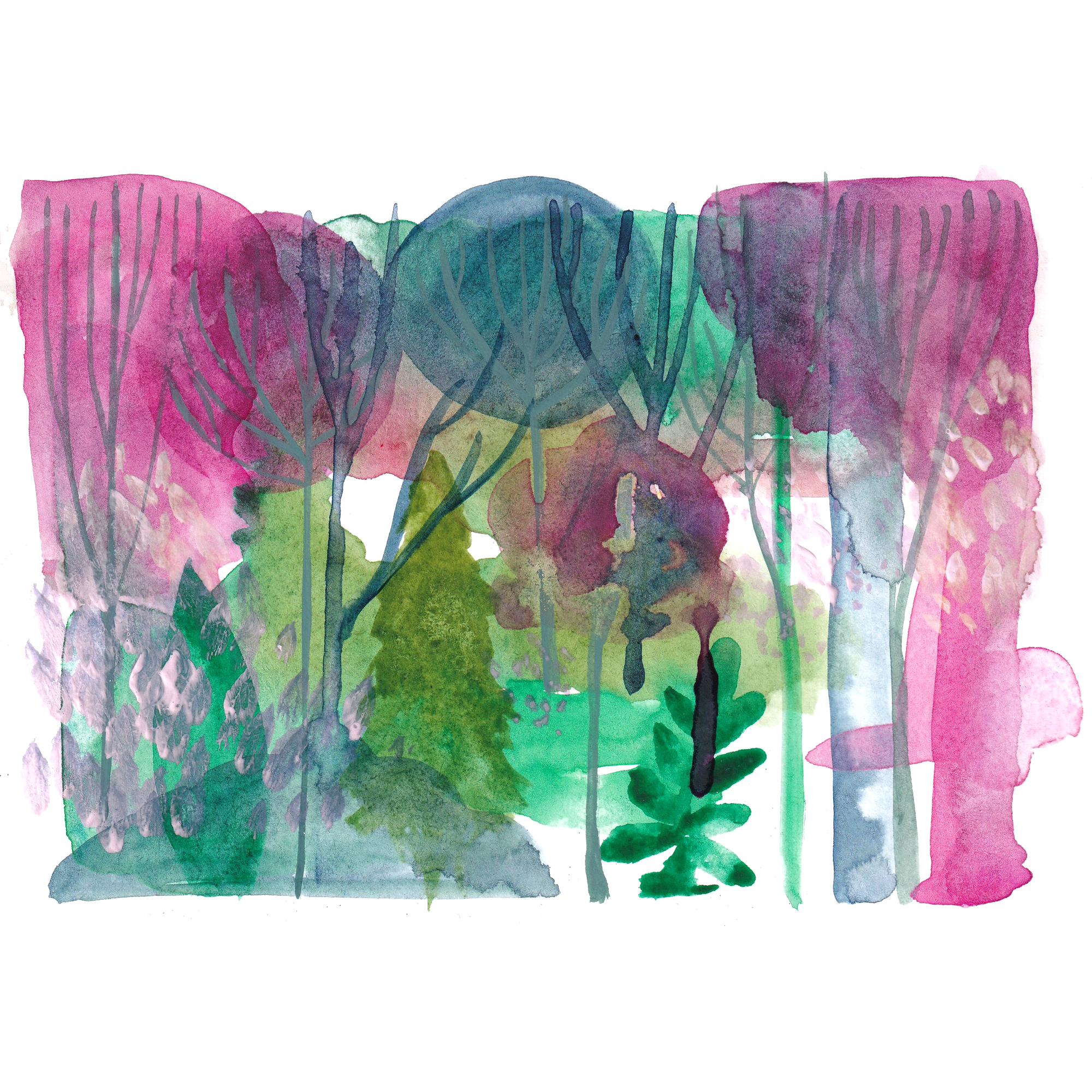 • Odd forrest #002 - original artwork A5