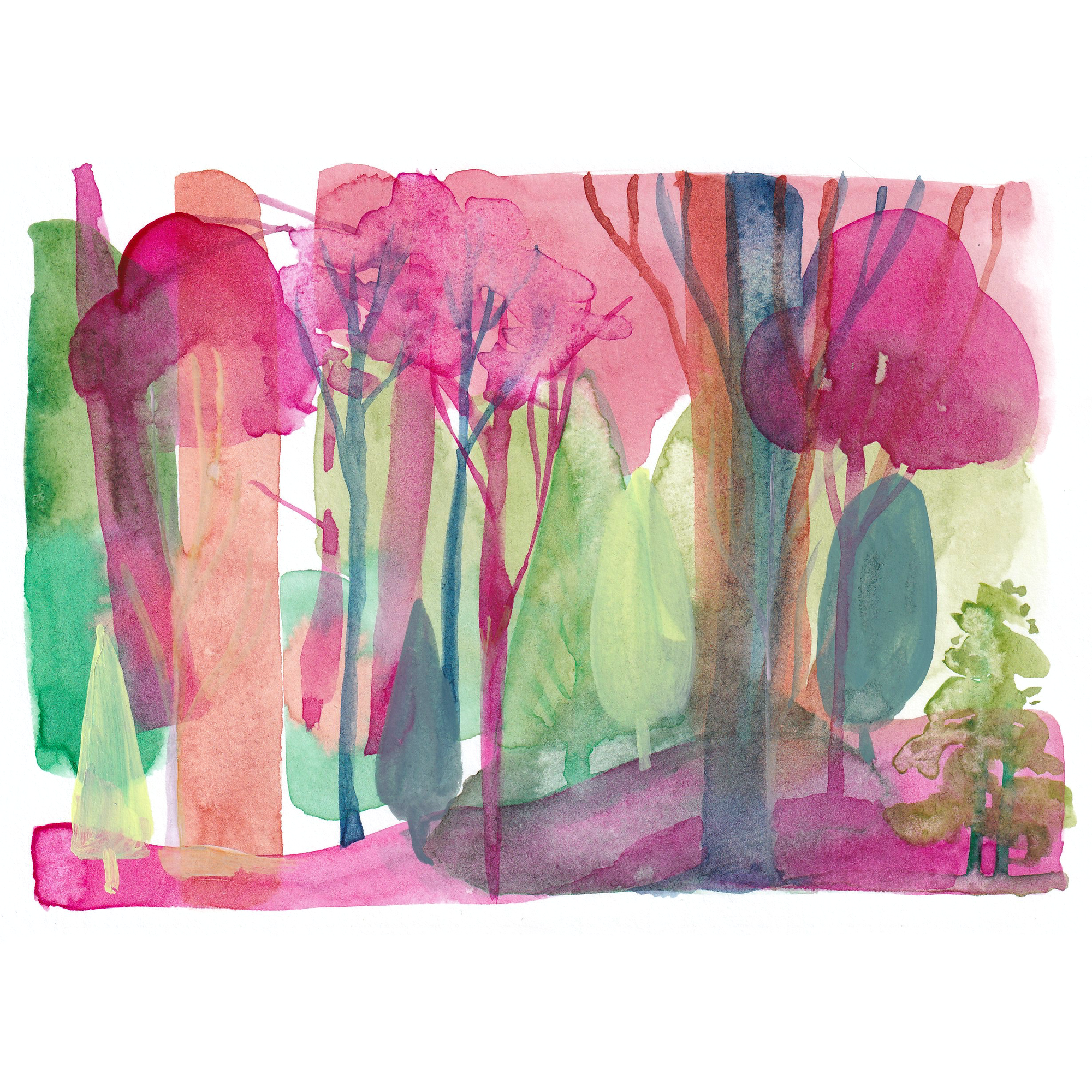 • Odd forrest #003 - original artwork A5