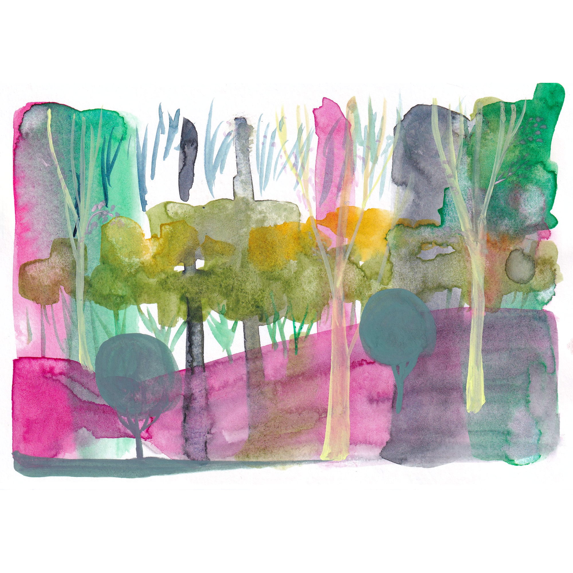 • Odd forrest #004 - original artwork A5