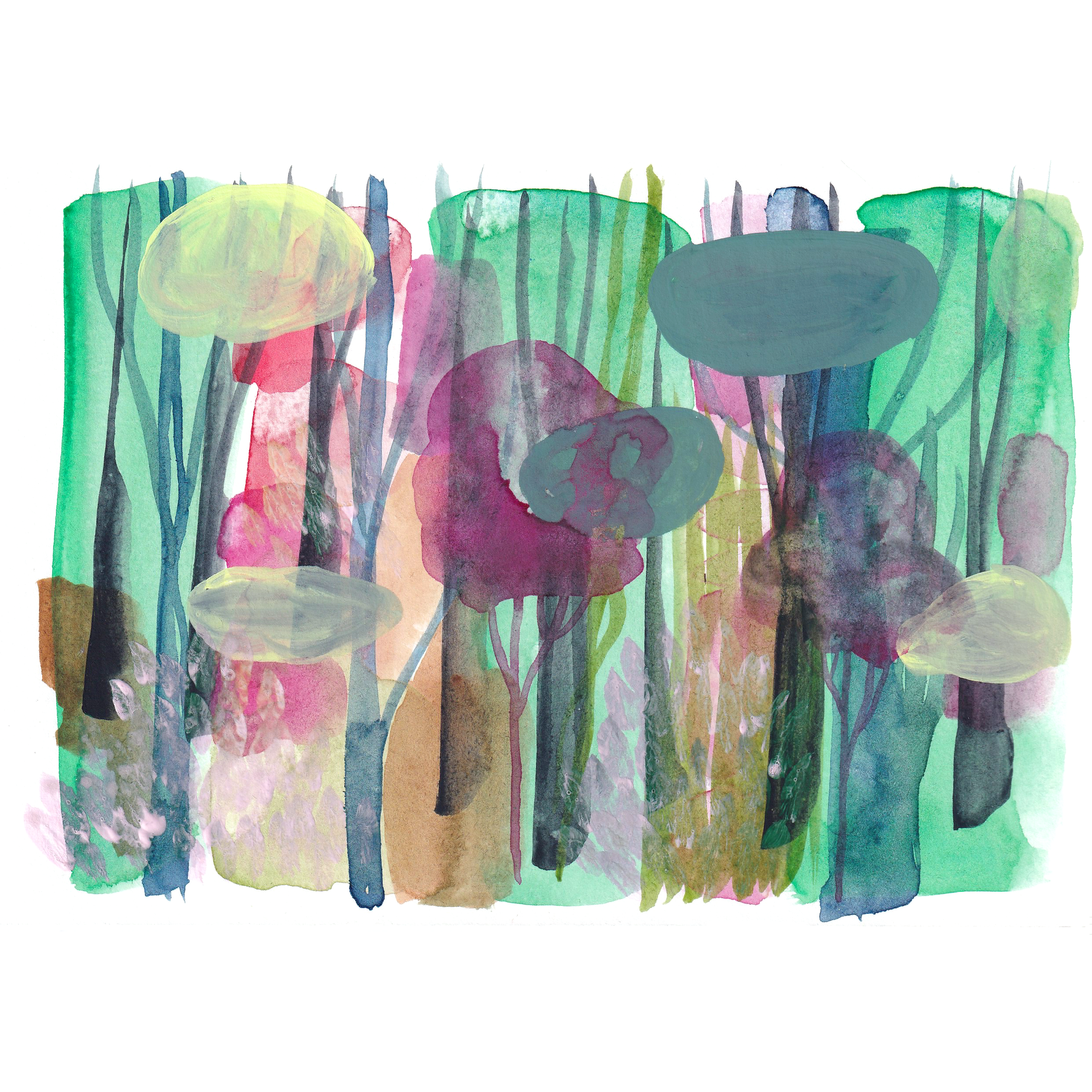 • Odd forrest #005 - original artwork A5
