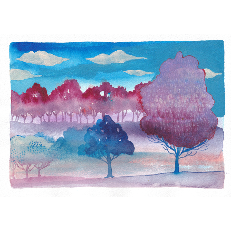 • Trees #011 - original artwork A4