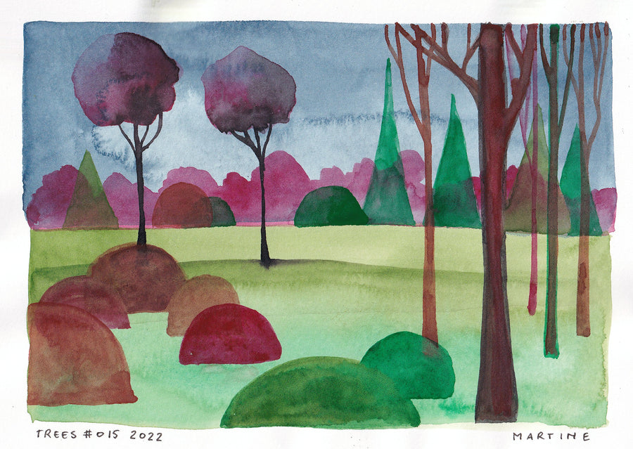 Trees #015 - original artwork A5